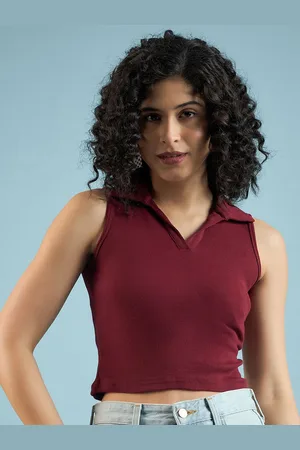 Mayra Women Cotton Tank Crop Pure cotton Top