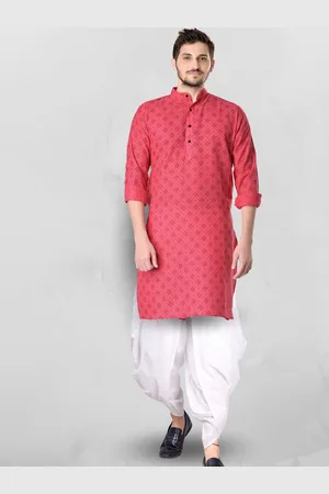 SHIWAM ETHNIX Geometric Printed Straight Kurta with Dhoti Pants