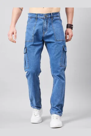 Studio Nexx Men Relaxed Fit Mid-Rise Stretchable Cargo Jeans