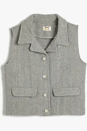 Koton Girls Slim-Fit Waistcoat