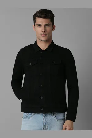 Louis Philippe Men Spread Collar Pure Cotton Denim Jacket