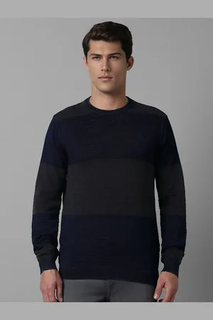 Louis Philippe Men Striped Pullover
