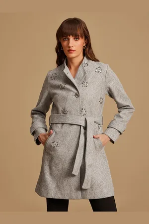 Kazo Women Embellished Over Coat