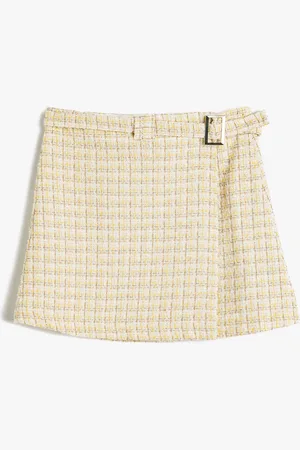 Koton Girls Self-Design Mini Skirt