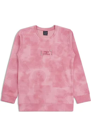 CAVIO Boys Typography Printed Round Neck Cotton Pullover Sweatshirt