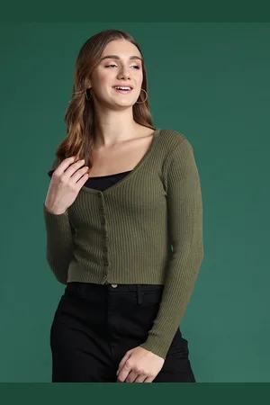 DressBerry Long Sleeves Ribbed Cardigan