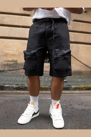 Powerlook Men Cotton Loose Fit Denim Shorts With Pockets