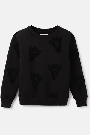 Blue Giraffe Boys Self Design Pullover Sweatshirt