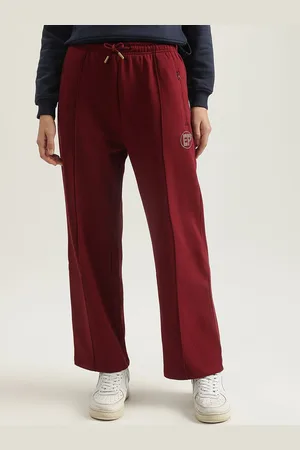 Elle Women Pure Cotton Mid rise Track Pants