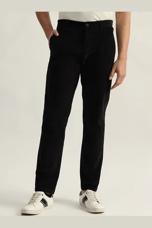ICONIC Men Cotton Mid-Rise Slim Fit Trousers