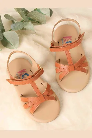 KICKS & CRAWL Girls Open Toe Flats