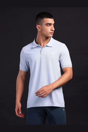 TECHNOSPORT Men Polo Collar UPF50 Slim Fit T-shirt
