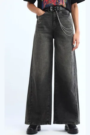 Flying Machine Women Relaxed Fit High-Rise Light Fade Stretchable Jeans