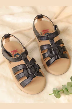 KICKS & CRAWL Girls Open Toe Flats