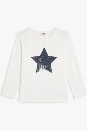 Koton Girls Graphic Printed Round Neck Cotton T-shirt