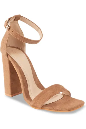 Scentra Women Ankle Loop Block Sandals