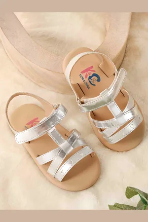 KICKS & CRAWL Girls Open Toe Flats