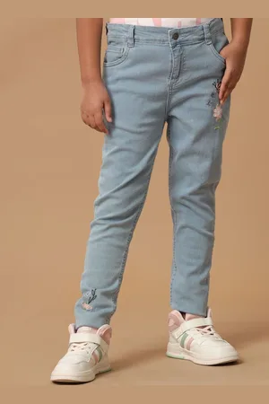 UNDER FOURTEEN ONLY Girls Skinny Fit Heavy Fade Jeans