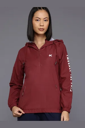 HRX Rapid-Dry Typography Print Hooded Training Tailored Jacket