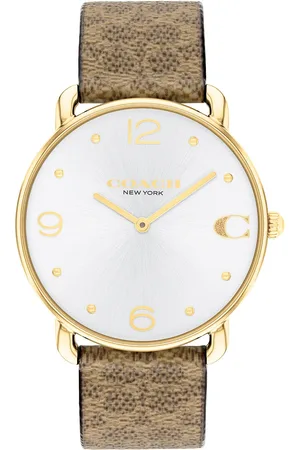 Coach Women Elliot Leather Textured Analogue Watch 14504205