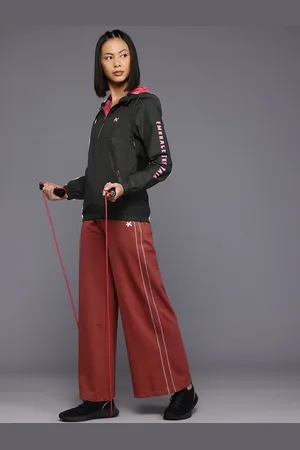HRX Rapid-Dry Typography Print Hooded Training Tailored Jacket