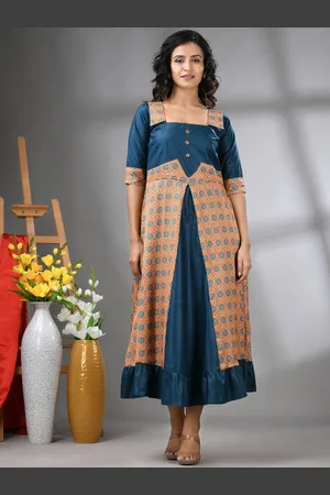 Charukriti Printed Ruffled Ethnic Midi Dress