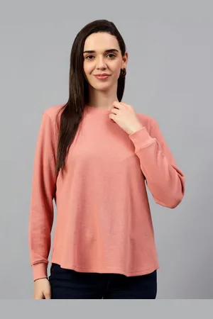 CANTABIL Women Solid Round Neck T-shirt