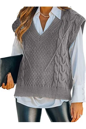 LULU & SKY Women V-neck Sweater Vest