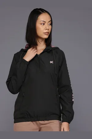 HRX Rapid-Dry Typography Print Hooded Training Tailored Jacket