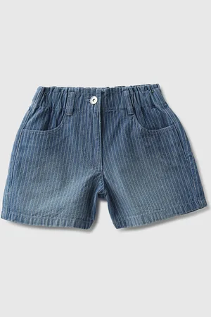 Benetton Girls Striped Technology Shorts