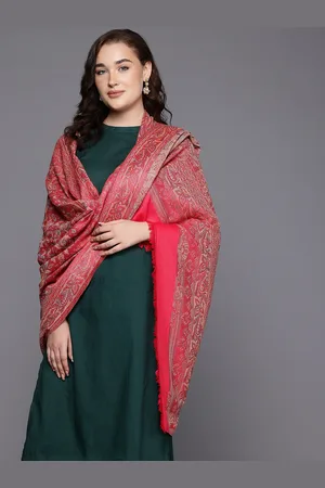 Cayman Ethnic Motifs Woven Design Woollen Shawl