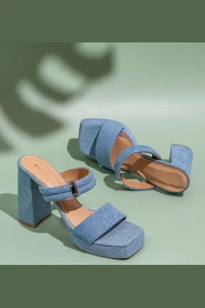 Inc 5 Women High-Top Open Toe Block Heel Sandals