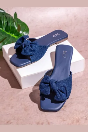 Inc 5 Women Open Toe Flats with Bows