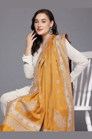 Cayman Ethnic Motifs Woven Design Woollen Shawl