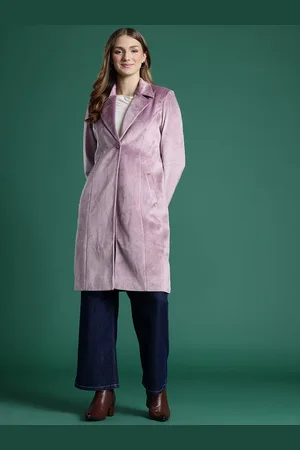 DressBerry Notched Lapel Collar Overcoat