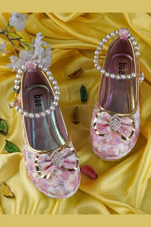 BAESD Girls Woven Design Flatform Heel Pump Sandals