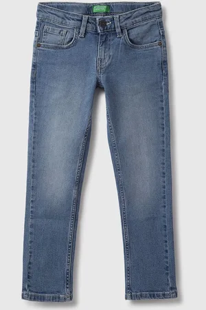 Benetton Boys Slim Fit Cotton Jeans