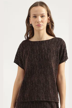 Benetton Self Design Extended Sleeves Top