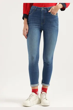 Benetton Women Skinny Fit High-Rise Casual Jeans