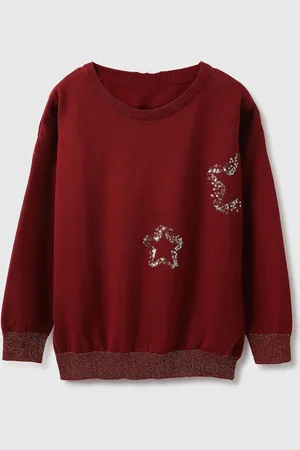 Benetton Girls Embellished Sweatshirt
