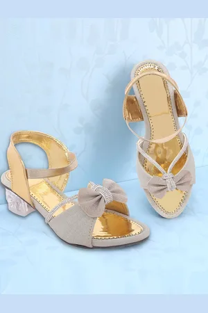 BAESD Girls Embellished Block Heel Sandals