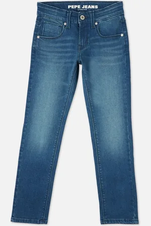 Pepe Jeans Boys Slim Fit Heavy Fade Clean Look Stretchable Jeans