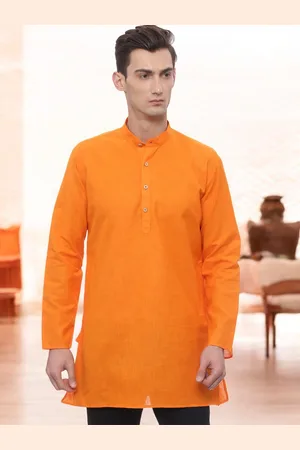 TATTVA Long Sleeves Mandarin Collar Chikankari Kurta