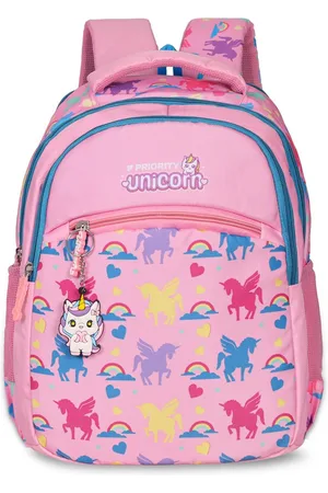 Priority Kids Brand Logo Printed Backpack