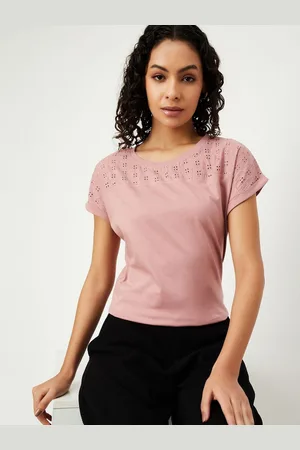 Max Collection Women Solid Round Neck Cotton T-shirt