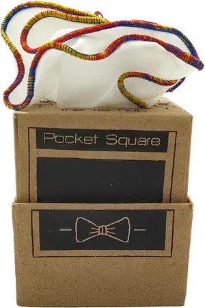 The Tie Hub Men White Solid Circular Pocket Square