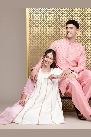 House of Pataudi Jashn Empire Gotta Patti Kurta with Salwar & Dupatta