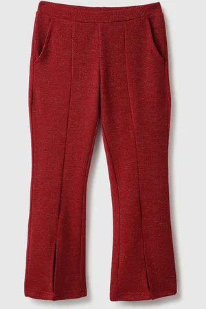 Benetton Girls Mid-Rise Slip-On Regular Trousers