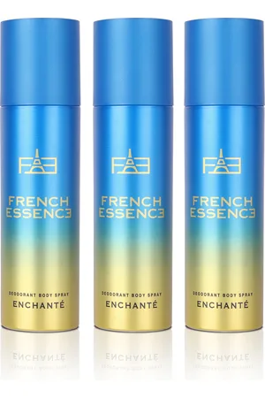 FRENCH ESSENCE Set Of 3 Enchante Long Lasting Deodorant Body Spray - 96g Each