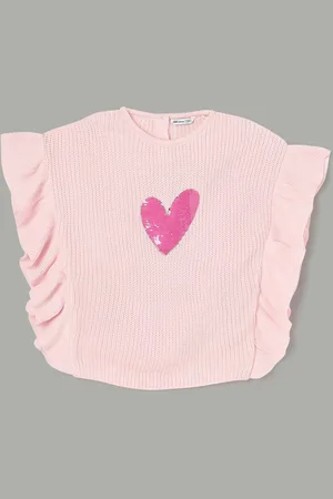 Lifestyle Girls Embroidered Pullover with Embellished Detail